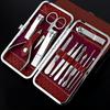 12pcs Professional Portable Stainless Steel Nail Clipper Set for Manicure & Pedicure DIY Beauty Tool Kit with Foot Care Box