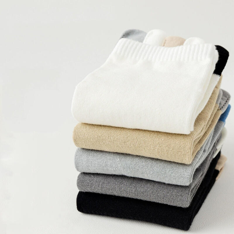 Haruyang Men s Anti-odor Toe Socks 5-Pair Set 5 sets of 1 pair of each color
