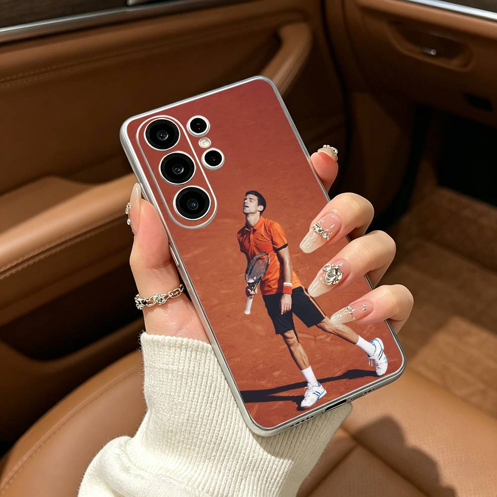 Tennis GOAT Novak Djokovic Clear Phone Case for Samsung S25, S24, S21, S22, S23, S30, Ultra, S20, Plus, FE, Lite