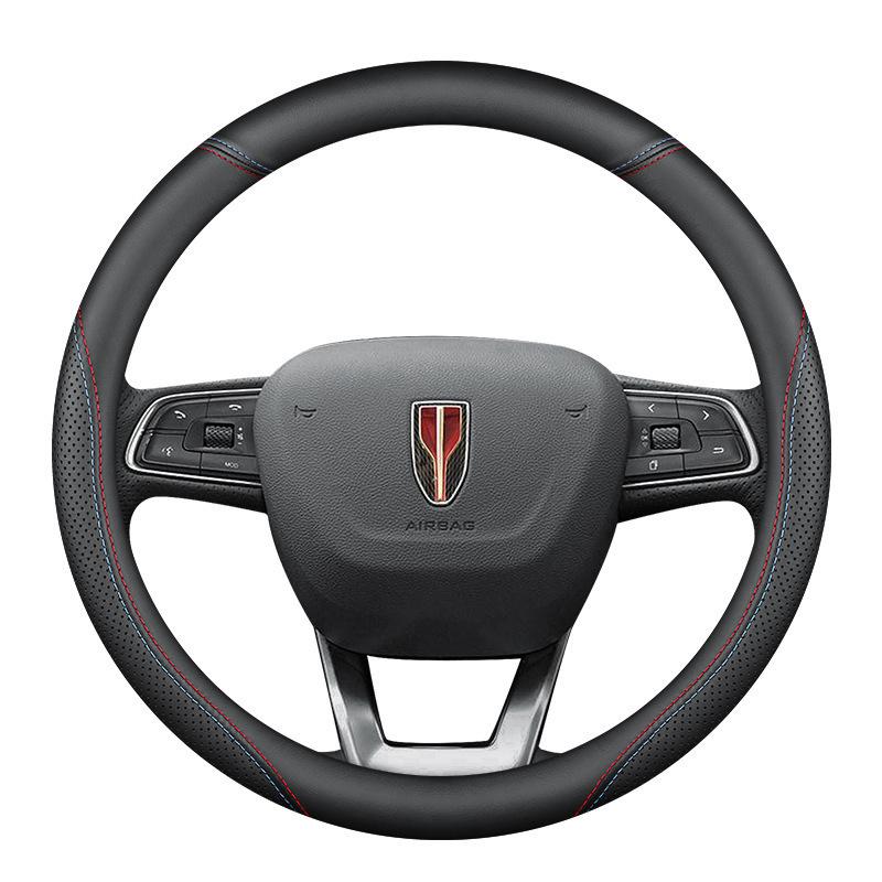Breathable Ultra-Thin Genuine Leather Steering Wheel Covers for Hongqi H5/HS5/HS7/H7/HS3/H9