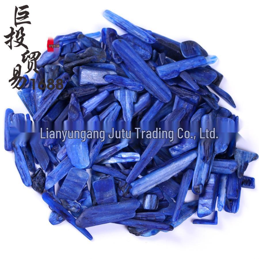 Blue Crystal Gravel and Polished Mineral Ornaments