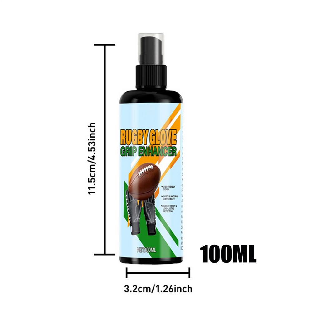 

Rugbys Grip Spray 100ml Sticky Traction Enhancer Anti-Slip Agent For Gloves & Hands, Soccer Goalkeeper, Tennis Golf Training