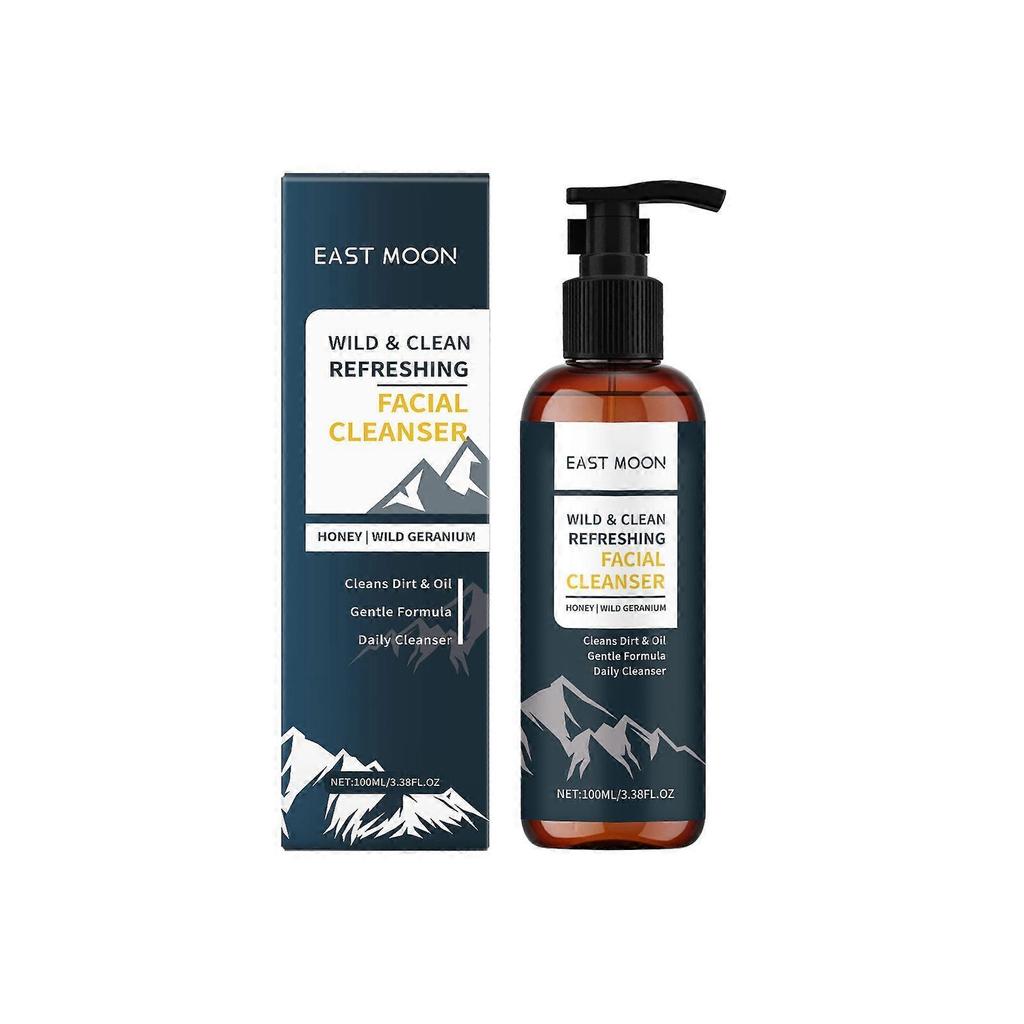 East Moon Men's Nourishing Facial Cleanser Gentle Cleansing For Facial Skin, Refreshing And Oil-Control Facial Cleanser