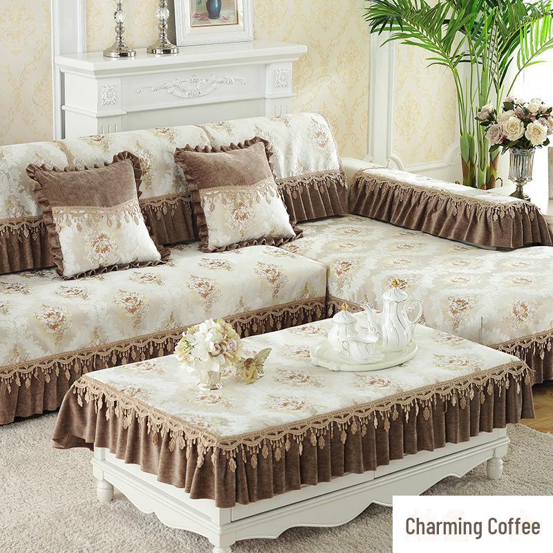 

Подушка для дивана из европейской шенилловой ткани – всесезонная, нескользящая, универсальная 90x210cm + 18cm skirt (1.25kg)