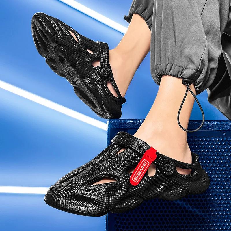 Fashion Summer Men Slippers Comfortable Platform Outdoor Sandals 2025 Beach Slippers Flip Flops Male Indoor Home Slides Bathroom Shoes