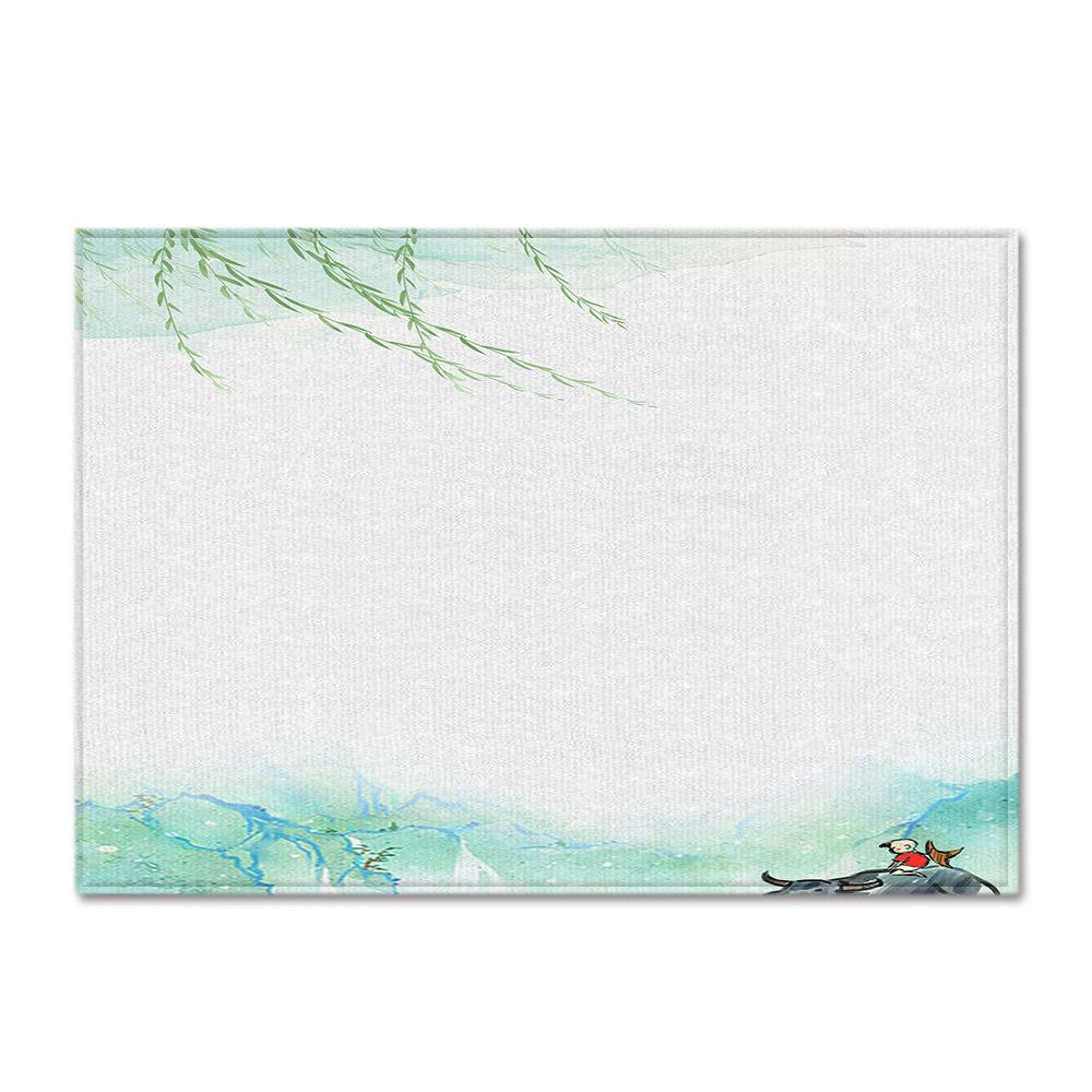 Textured Large Carpet Feather Wind Bedroom Floor Mat