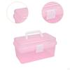Nail Tools Storage Box Manicure Holder Handheld with Handle Organizer for Travel School Sewing
