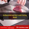 Dwustronna deska do krojenia ze stali nierdzewnej 304: Pogrubiony do siekania i wałkowania ciasta, darmowa wysyłka