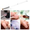 Transparent Round Head Nail Art Gel Brush for DIY UV Designs