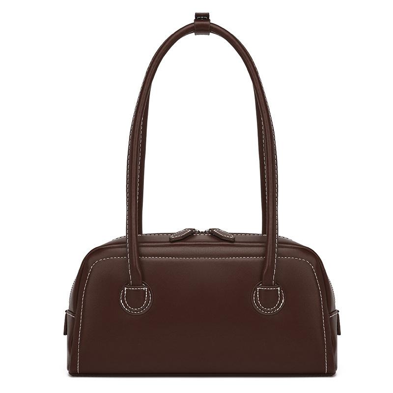 Retro Hand-held Bag Shoulder and Underarm Bag Summer Simple and Fashionable Boston Bag