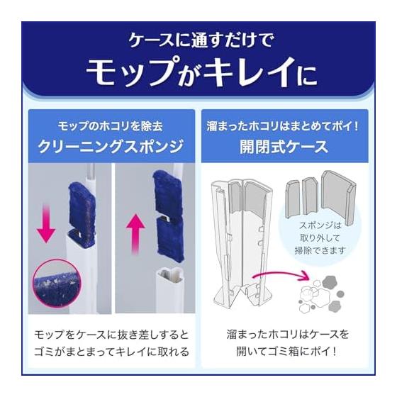 Rec Gekioki-kun High Density Brush Treloop (for Flooring) Reusable Dust remover/Mop Becomes Clean When Passed Through the Case
