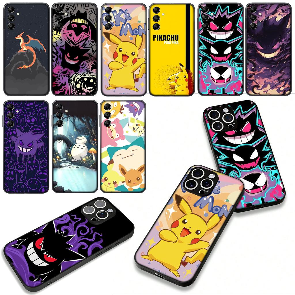 Cover for Xiaomi Poco F7 F6 F8 Ultra F5 X7 X6 X5 X3 NFC M7 M6 Pro C85 C75 C65 C71 C61 Phone Case P-Pokemons GO Gengar P-Pikachus