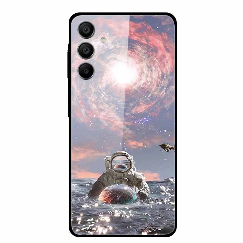 For Samsung A16 5G Case Back Hard New Cover for Samsung Galaxy A 16 SM-A166B Tempered Glass Case Funda Cool Designed Girls Capa