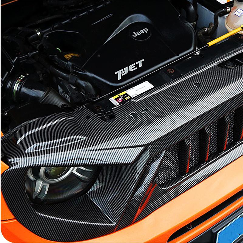 For 2016 17 18 19 20 21 22 23 Jeep Renegade Racing Grills Matt Carbon Grille Air Intake Styling Exterior Tuning Accessories Part
