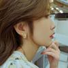 New 911 silver needle zircon exquisite butterfly stud earrings girl heart earrings simple and cold wind ear jewelry