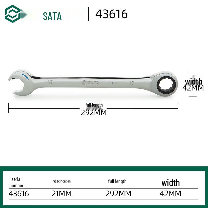 OIMG 21mm Full Polish Quick Ratchet Combination Wrench
