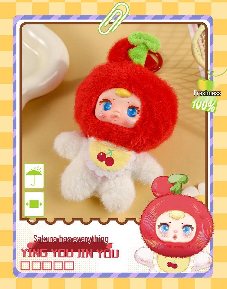 MM Milk Candy Plush Doll: Cute Cartoon Fruit Plush Blind Box Desktop Ornament