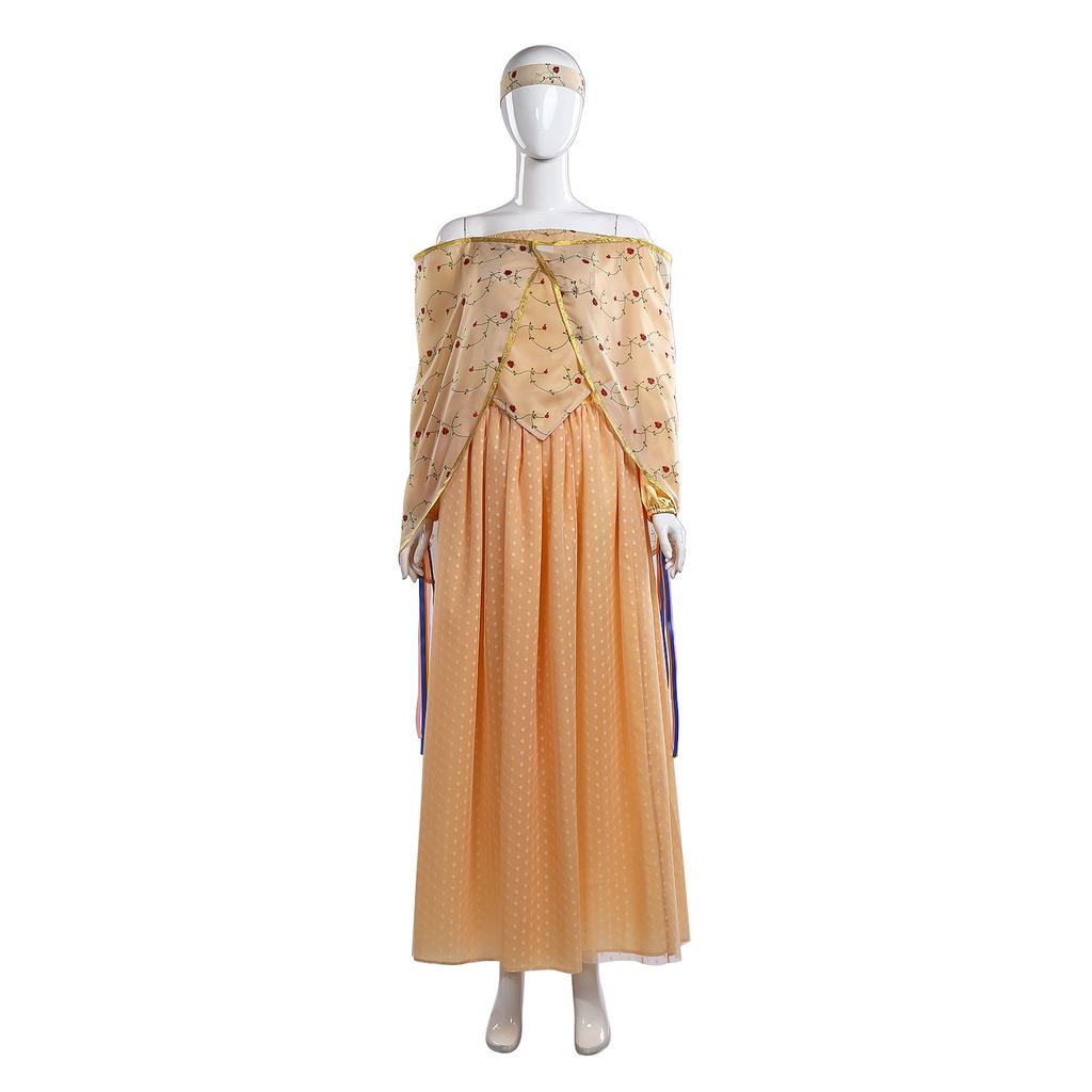 Star Padme Wars Amidala Cosplay Set Fashion Simple Dress Polyester Clothing Gift