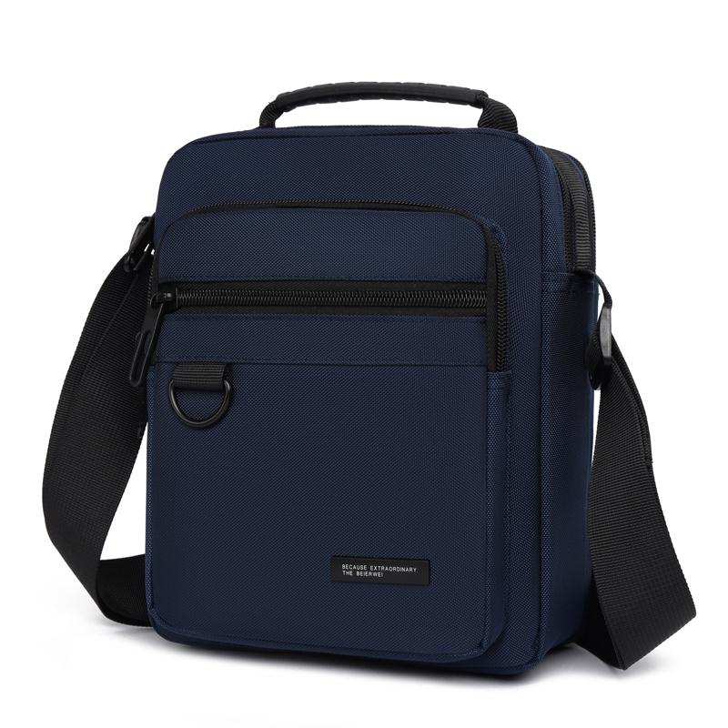 Men's Waterproof Shoulder Bag - Large Capacity Business/Leisure Crossbody with Multi-Layer Pockets
