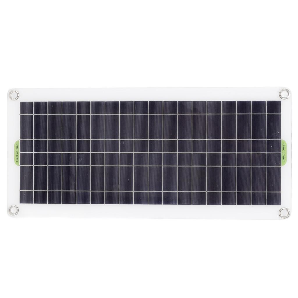 12V to 220V 30W Solar Charging Panel 220W Solar Inverter Battery Charger Kit for Camping Hiking