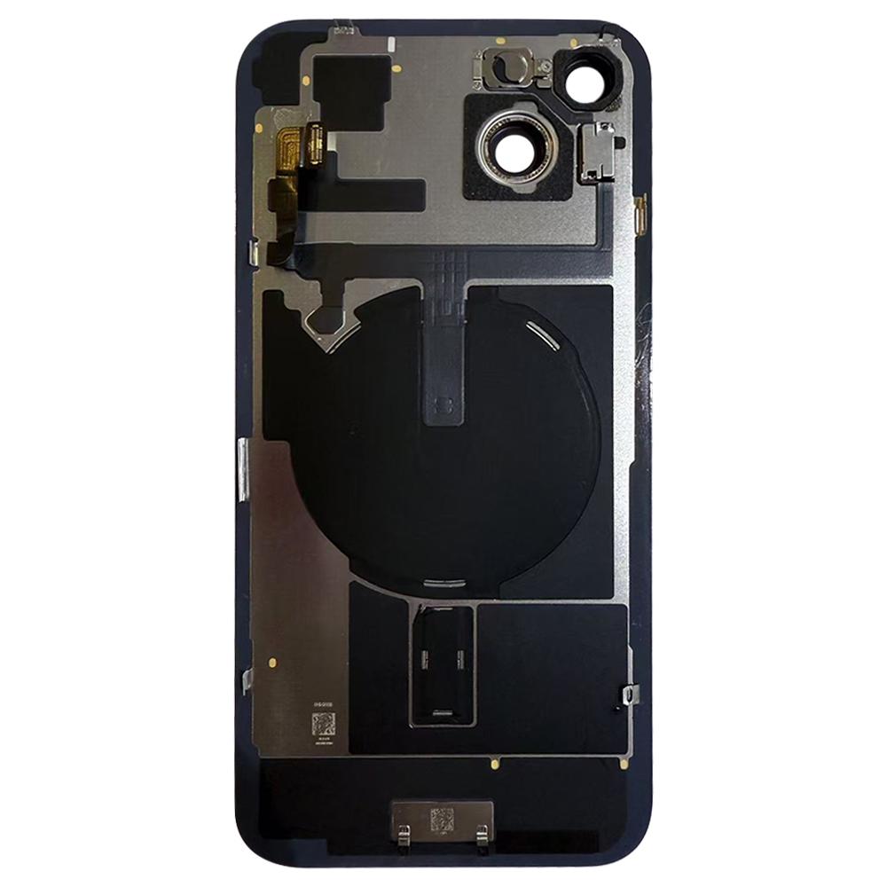 For iPhone 15 Plus OEM Disassembly Battery Housing Cover+Camera Lens Cover+Wireless Charging Port Cable