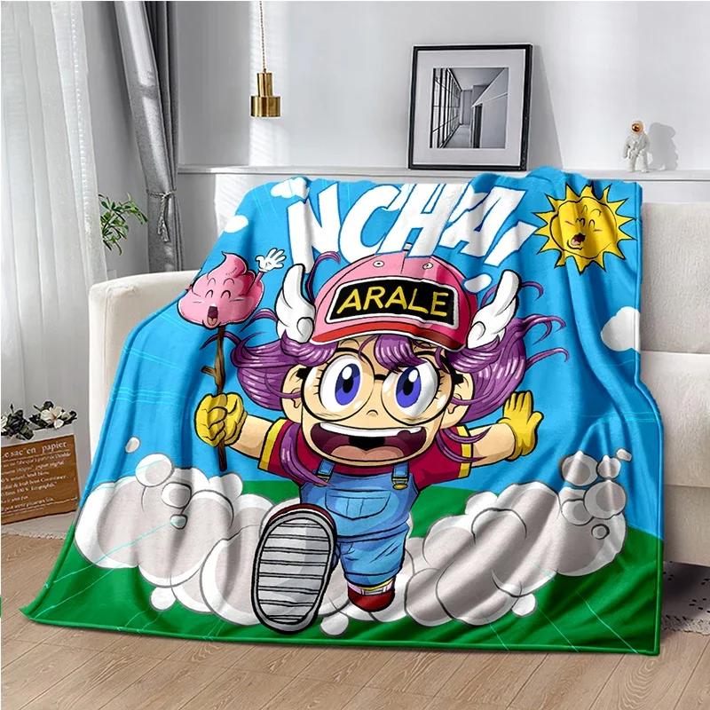 Cute Anime DR S-Slump A-Arale Blanket Super Soft Cartoon kawaii Blanket for Travel Bedding Couch Sofa Bed Blanket Birthday Gift