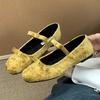 Fashion Fashion Suede Butterfly Knot Decorated Women's Loafers Light Comfortable Mary Jane Shoes for Women Autumn Elegant Ballet Flats