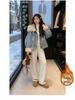 Winter 2025 Damen High-End Jeans Kurzjacke mit Revers und Fleece-Futter - Vielseitige und Warme Oberbekleidung
