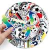 50 Waterproof Cartoon Football Graffiti Stickers for Phone & Suitcase