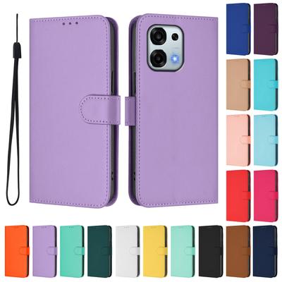 For Oppo A6 Pro 5G CPH2799 Solid Color Luxury Leather Flip Phone Case On For Coque Oppo A6 Pro 4G 5G Magnetic Wallet Cover Funda