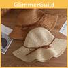 Womens Wide Brim Sun Hat Made Of Paper Rope With Breathable Design For Summer