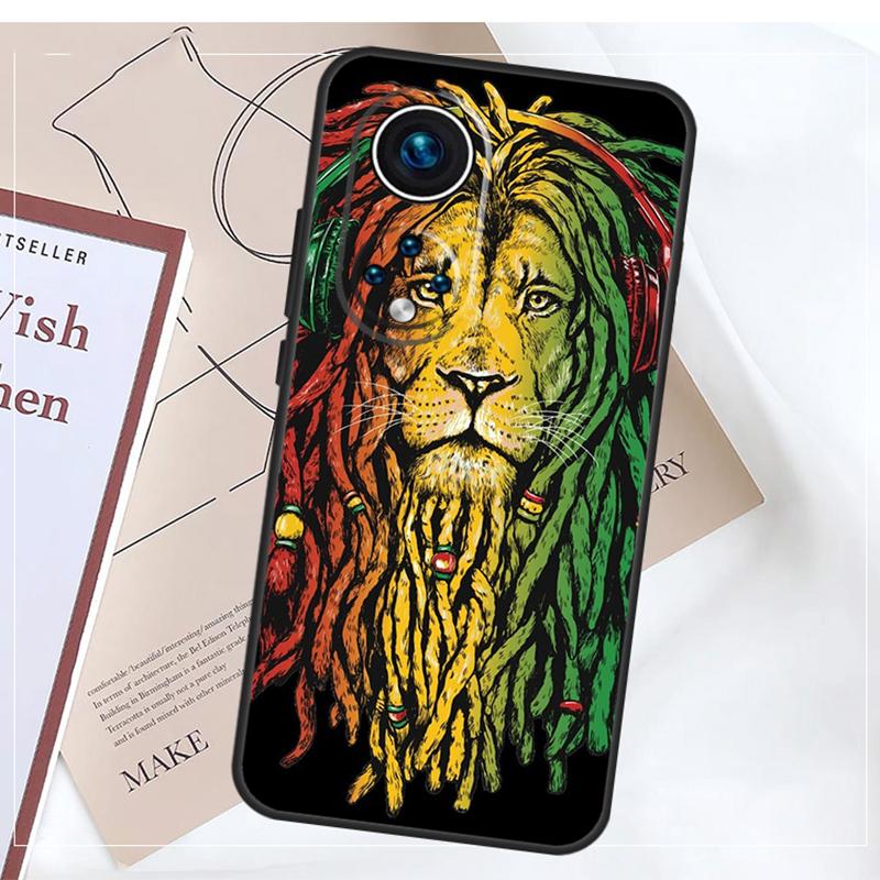 Rasta Lion Case For Honor Magic 5 6 7 8 Pro X9a X9b X9c X9d X8b X8c Win RT 50 70 90 200 400 Lite Cover