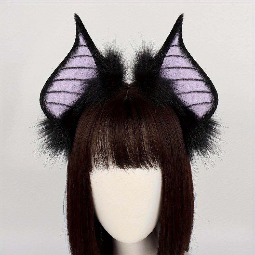 

Хэллоуин Темная Летучая Мышь Животное Ухо Ободок: Реалистичный головной убор демона, аксессуары для косплея и выступлений, для прямых эфиров инфлюенсеров