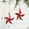 2Pcs Christmas Balls Ornaments Candy Cane Owl Christmas Tree Pendant Red And White Decorations Xmas  Year Home Party Decor
