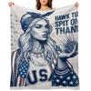 Spit on That Thang: Hawk Tuah Edition Throw Blanket Moving Heavy Luxury Designer For Decorative Sofa Blankets