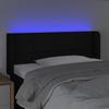 3123212 vidaXL LED Headboard Black 83x16x78-88 Cm Fabric