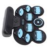 Electronic Drum Pad Hand Rolled Drum Pad Double Speakers Rechargeable Silicone Roll Up Drum Pad Fold