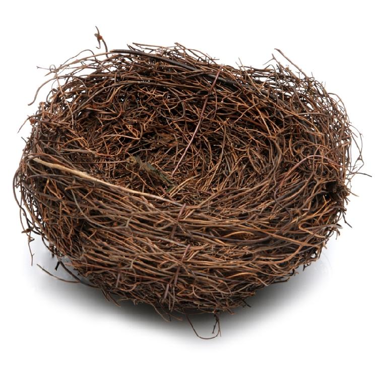 Rattan Bird Hut Outdoor Durable Fiber Small Bird House Wren Nest Bird Hideaway 10