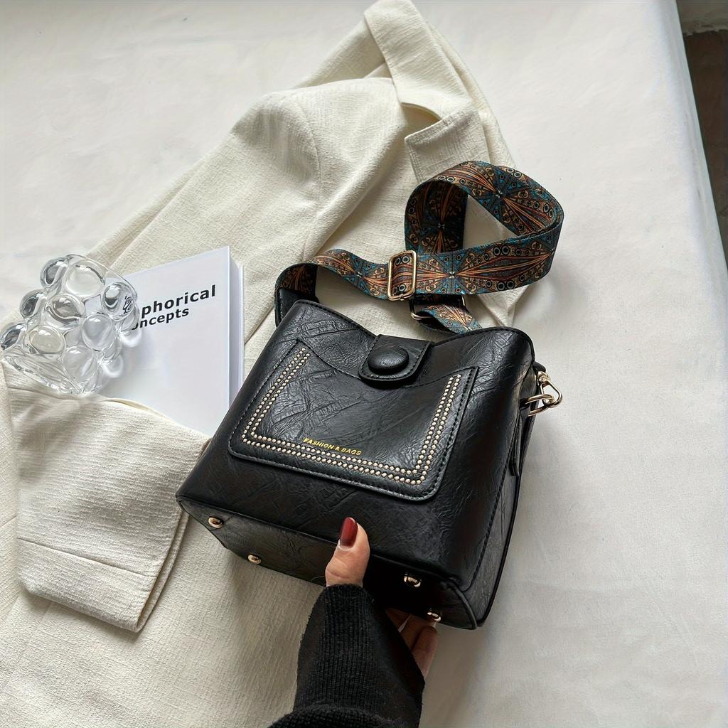 Classic Easy Bucket Purse, Single Shoulder Bag, Women'S Versatile Small Bag for Office, Women'S Shoulder Handbags