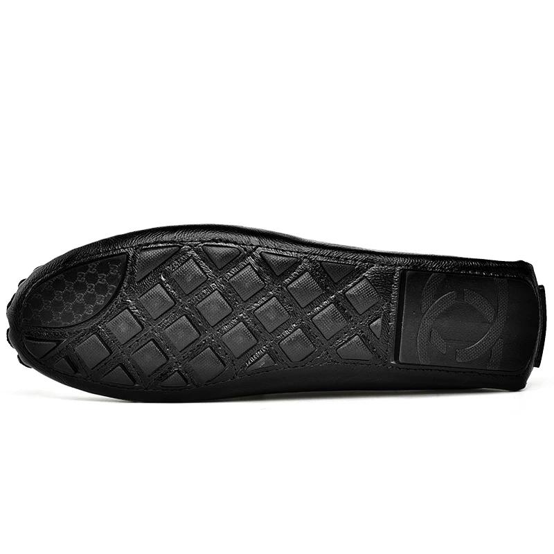 Kožené pánské boty, boty Lefu, nová móda, prodyšné boty na řízení, kvalitní pánské boty, pravá kůže, běžné nošení