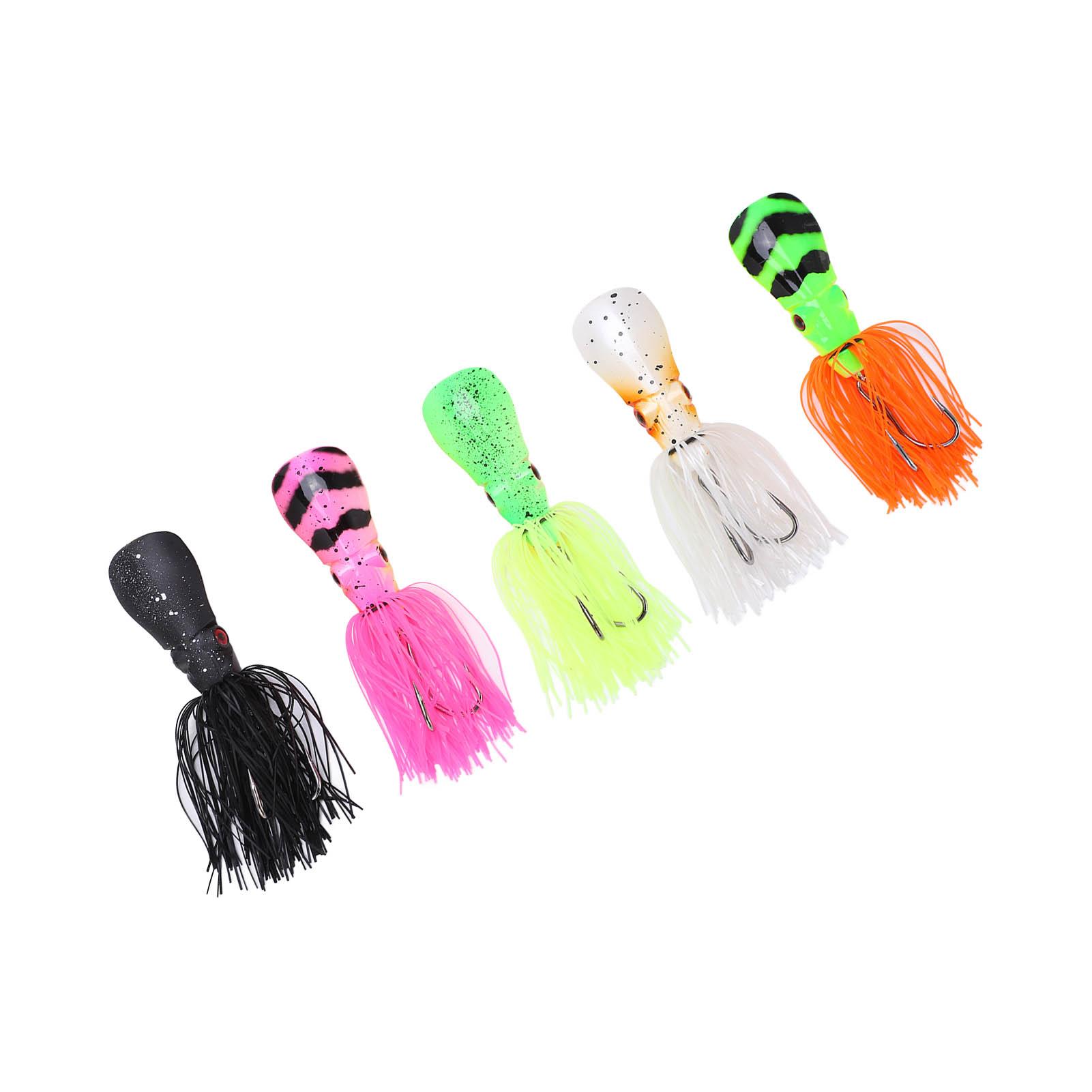 

6Pcs Fake Lure 7cm 16.5g Hard Artificial Frog Lure Fishing Swim with Dual Hook for Freshwater Saltwater