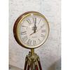Victorian London Vintage Style Table and Floor Clock with Adjustable Wooden Tripod Stand Home Office Décor 60" X 12"