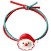 Festive Reindeer & Santa Hair Tie: Christmas Ponytail Rubber Band