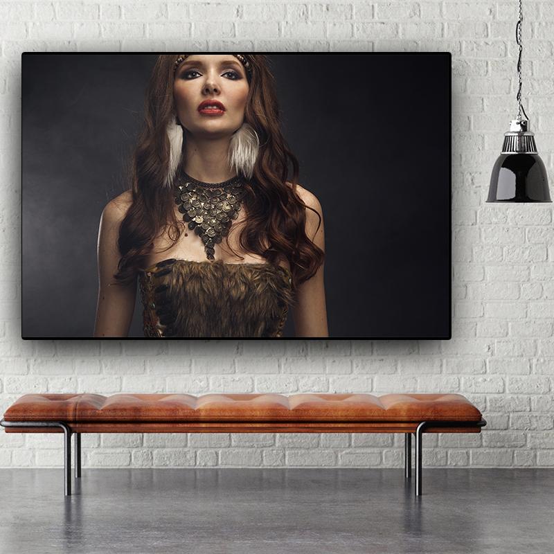 African Indian Sexy Nude Woman Portrait Canvas Painting Cuadros Posters and Prints Scandinavian Wall Art Picture for Living Room