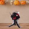 Artificial Flowers Goth Flower Bouquet Arrangement Bridal Gift Black Leaves Twig for DIY Craft