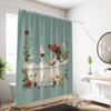 1pc bathtub with puppy print waterproof shower curtain, shower partition curtain with 12 hooks, multi size machine washable