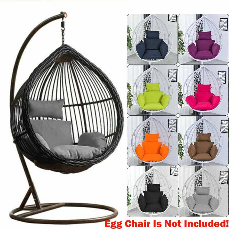 Rattan Swing Patio Garden Weave Hanging Egg Chair Wcushion In Or Pad Outdoor