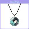 Charming Demon Slayer Time Gem Pendant Necklace With Durable Alloy And Soft Rope