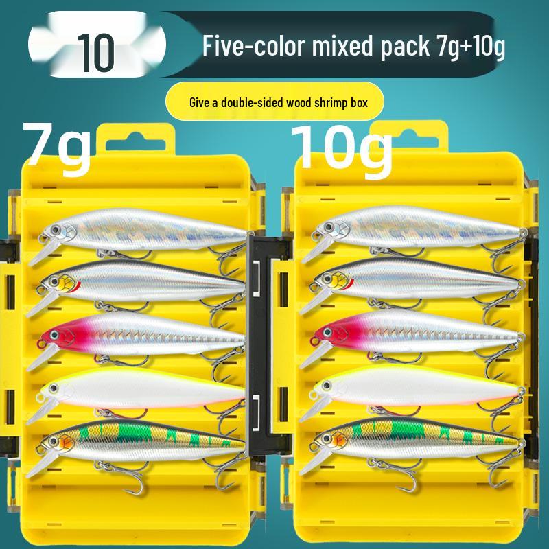 Little Fat Pig Silver Minnow Wobbler Lure - Long Cast Pencil for Freshwater Perch & Asp