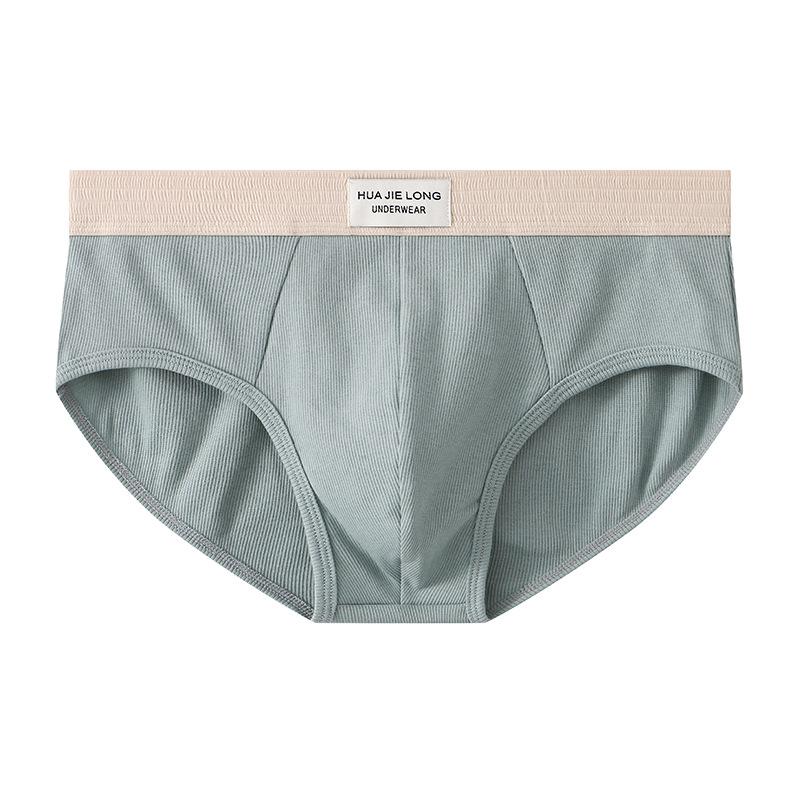 Solid Color Men's Underwear Multi-color Wholesale Mid Waist Breathable Triangle Underwear